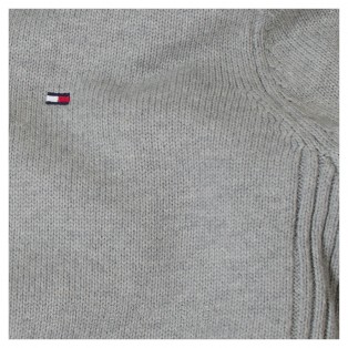TOMMY HILFIGER OCIEPLANY SWETER MESKI NA ZAMEK 
